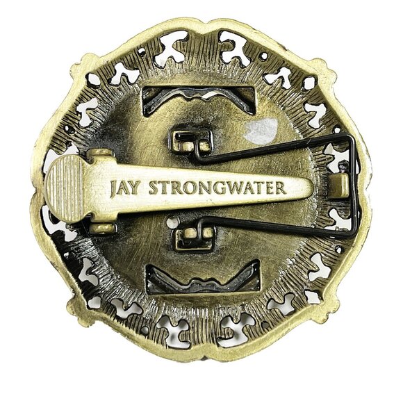 JAY STRONGWATER for Neiman Marcus Round Red Mini Frame Czech Crystals Signed - Picture 2 of 5